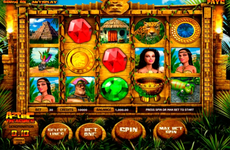 Detailed instructions on how to play Aztec treasure